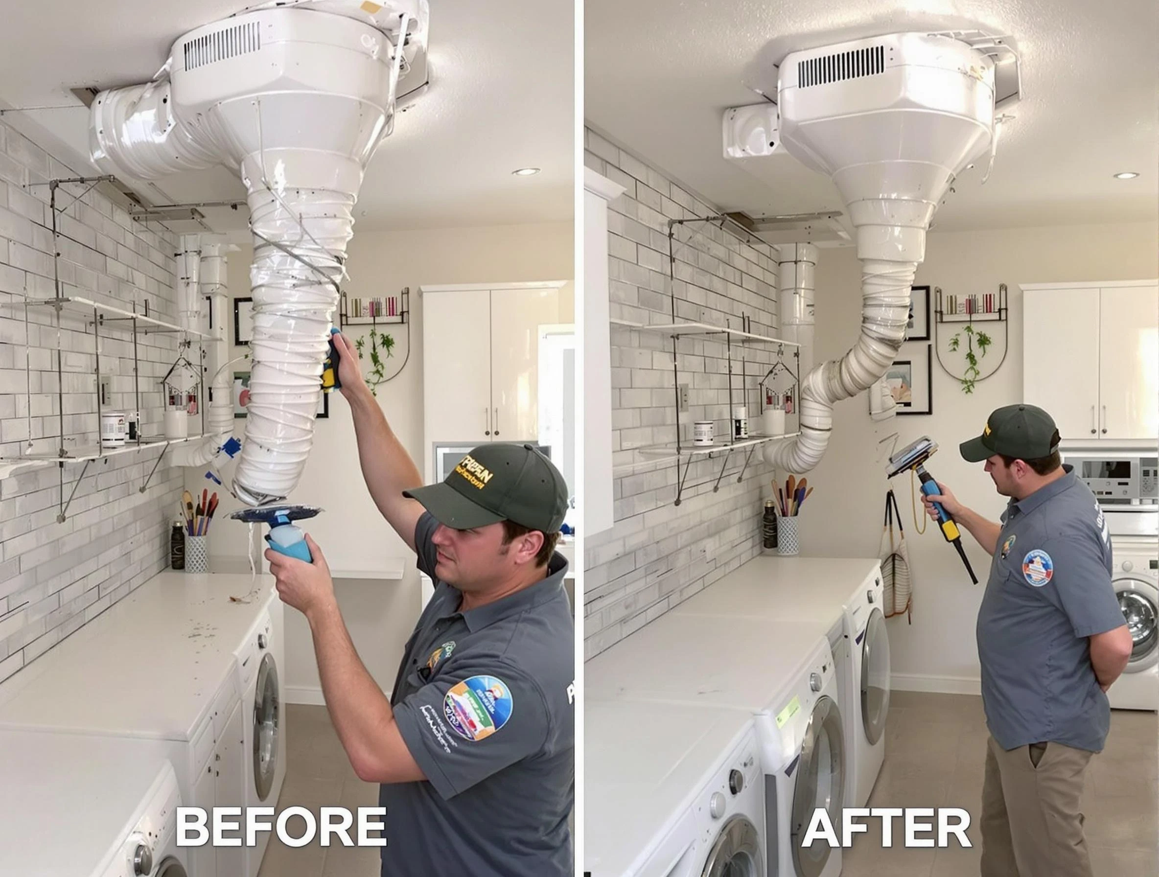 Professional dryer exhaust vent cleaning by Medford Dryer Vent Cleaning in Medford